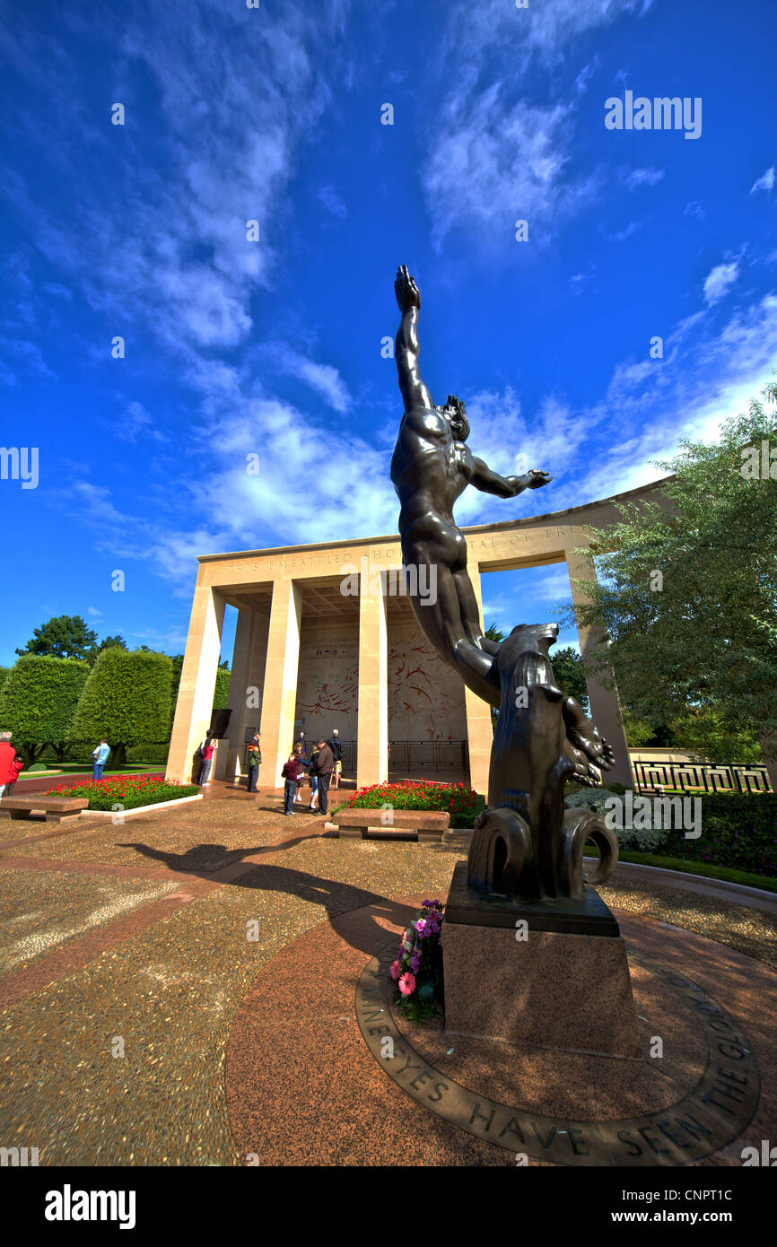 Memorial statue omaha beach Banque de photographies et d’images à haute résolution Alamy