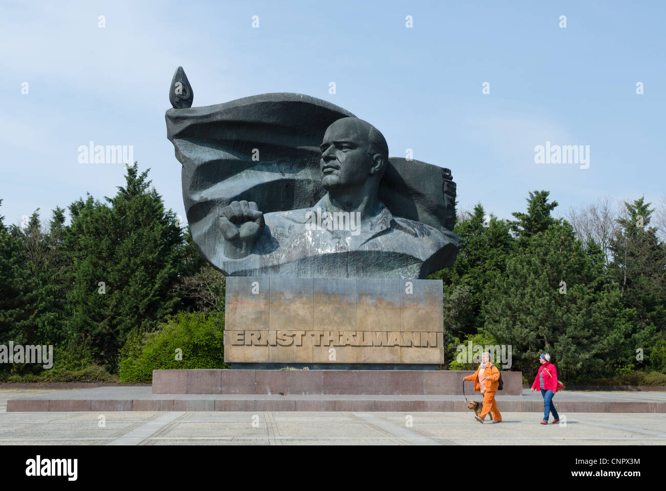 Ernst Thaelmann Giant monument communiste dans l'Est de Berlin Banque D'Images