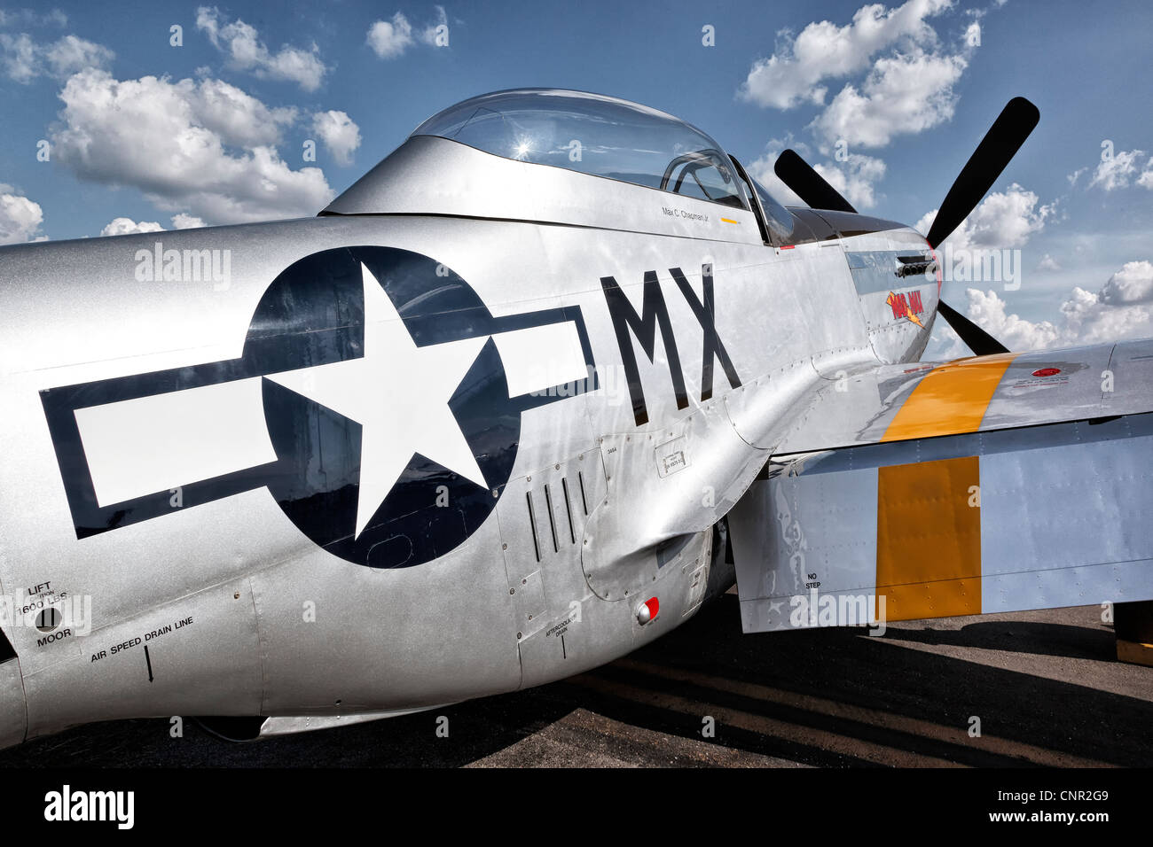 North American P51D Mustang Banque D'Images