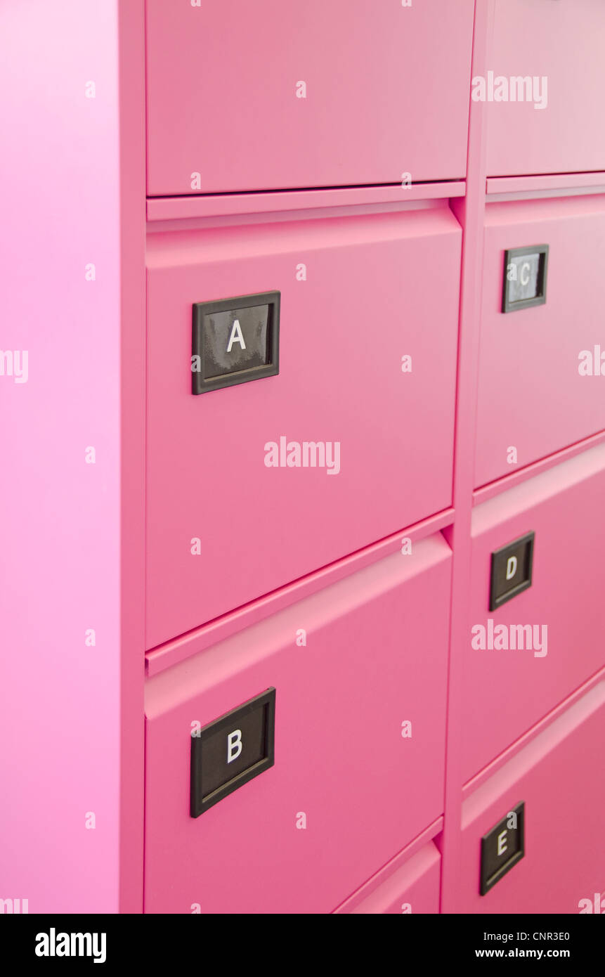 Armoire de classement, close-up, England, UK Banque D'Images