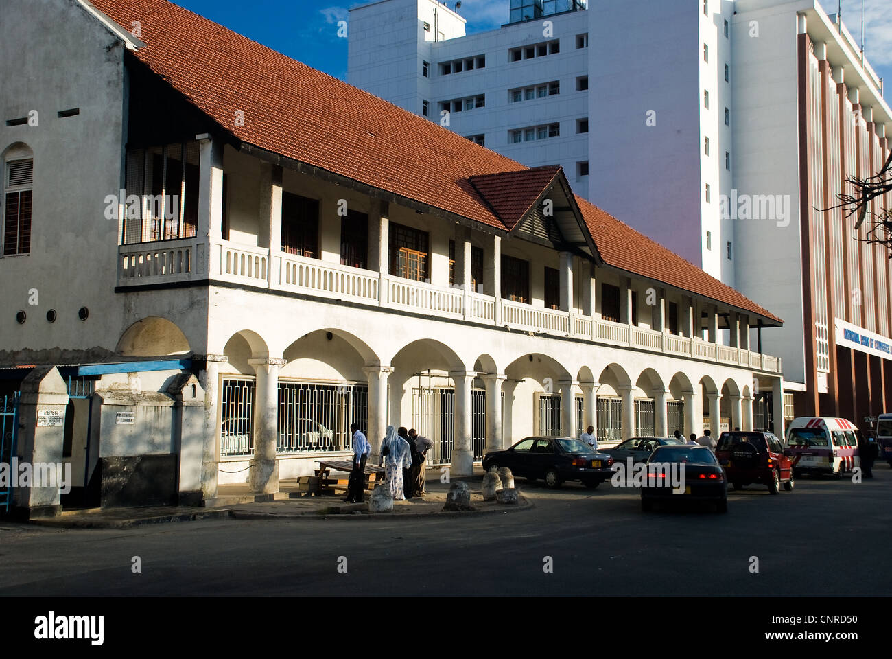 Bâtiment colonial à Dar es Salaam en Tanzanie Banque D'Images