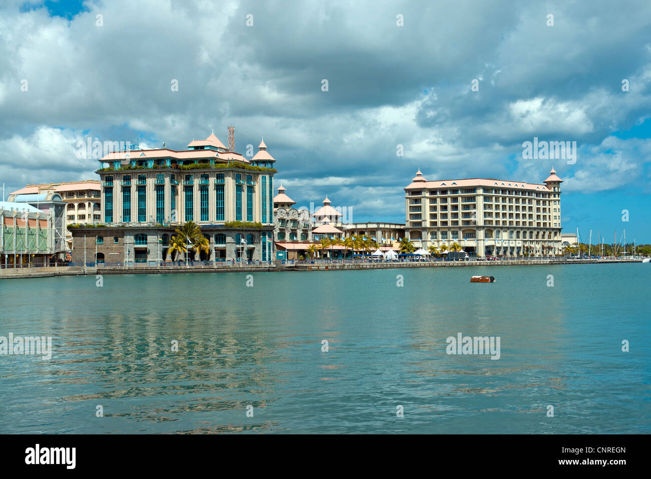 Le Caudan Waterfront Shopping Complex à Port Louis, Maurice, une île dans l'Océan Indien Banque D'Images