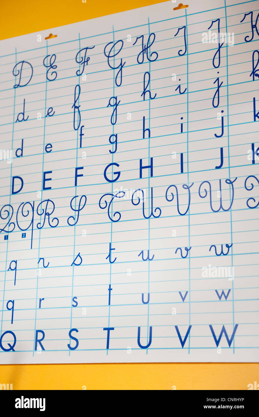 Lettres alphabet Banque D'Images