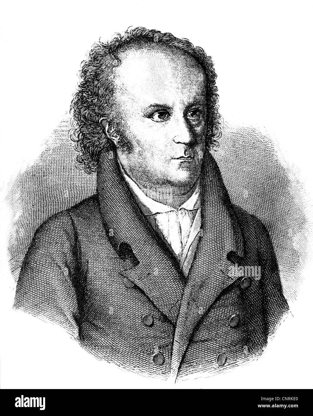 Paul, Jean, 21.3.1763 - 14.11.1825, l'auteur allemand / écrivain (poète), portrait, gravure sur cuivre anonyme, 19e siècle, l'artiste n'a pas d'auteur pour être effacé Banque D'Images