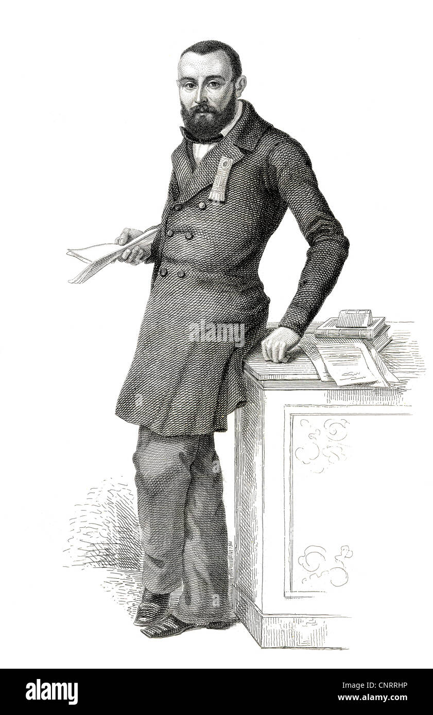 Image de l'homme politique français Jules Félix Giraudon, membre de l'Assemblée nationale française, France, 1848, Banque D'Images