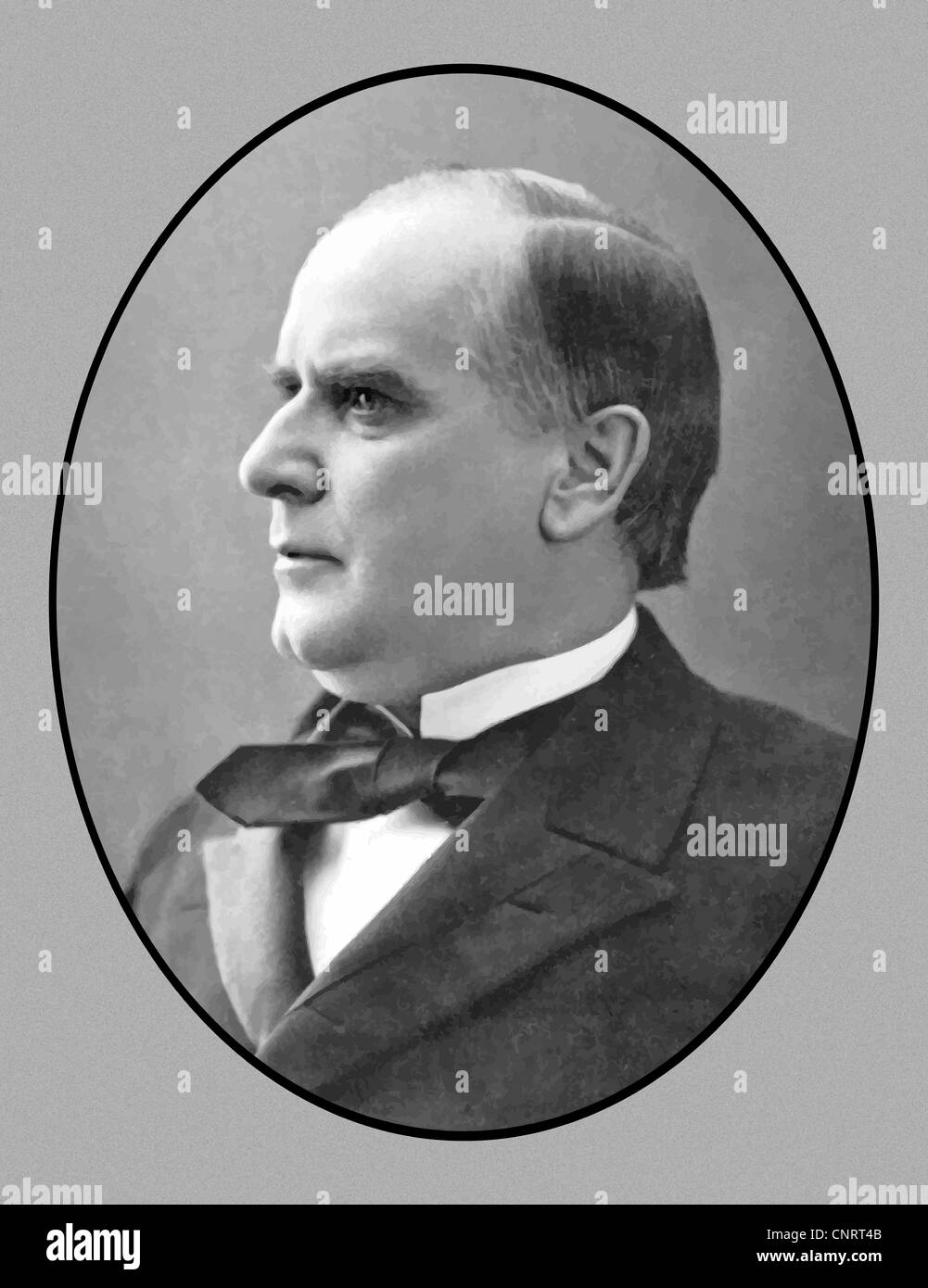 Portrait de vecteur, le Président William McKinley Jr. Banque D'Images