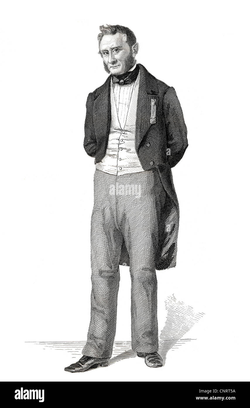 Image de l'homme politique français Pierre Mispoulet, membre de l'Assemblée nationale française, France, 1848 Banque D'Images