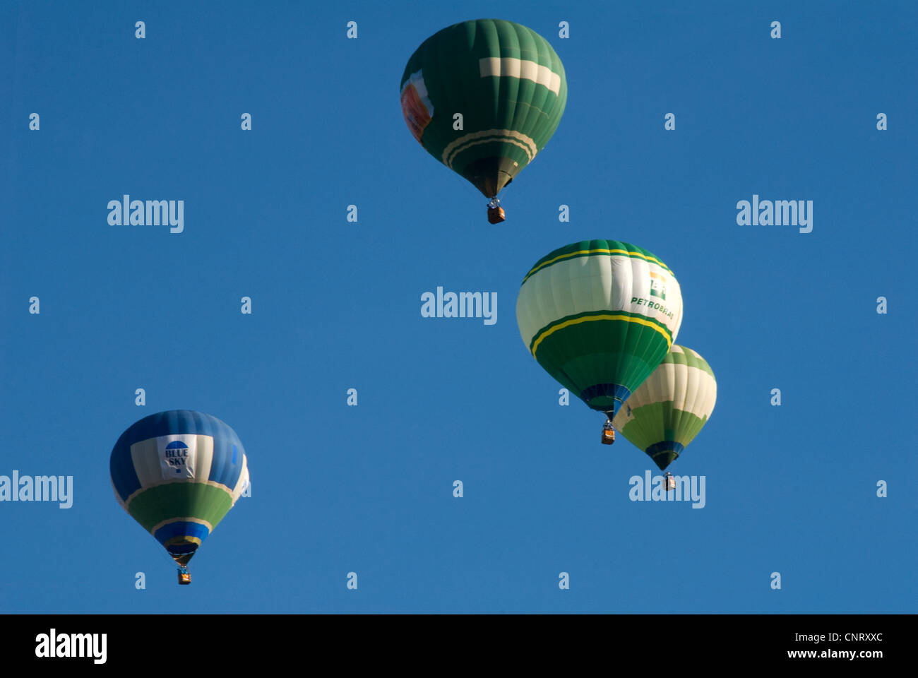 Hot air balloons festival à Brasília, Brésil Banque D'Images