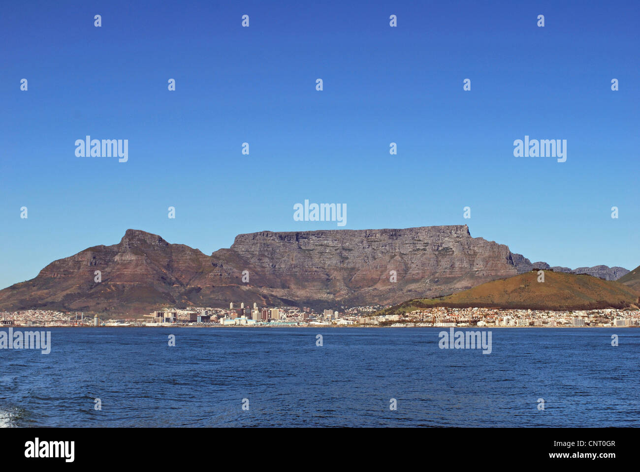 Vue sur Cape Town avec Table Mountain, Afrique du Sud, Cape Town Banque D'Images