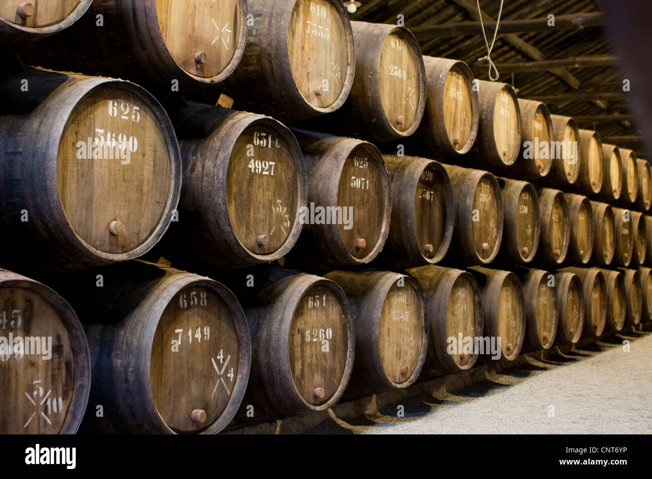 Barils, Taylor's Port Inn, Porto, Portugal Banque D'Images