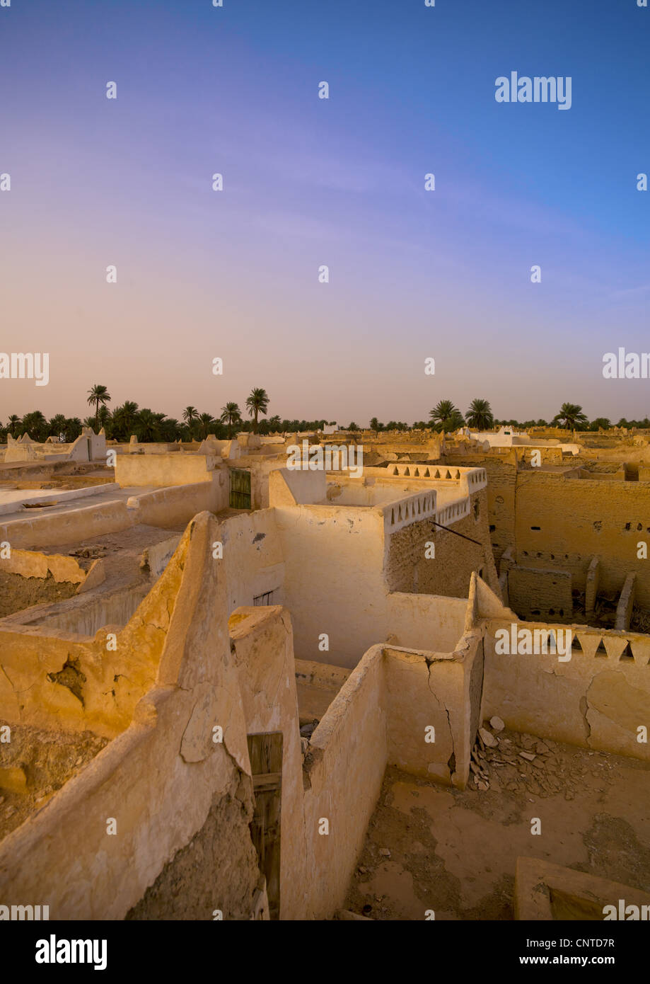 La vieille ville de Ghadamès, Libye Banque D'Images