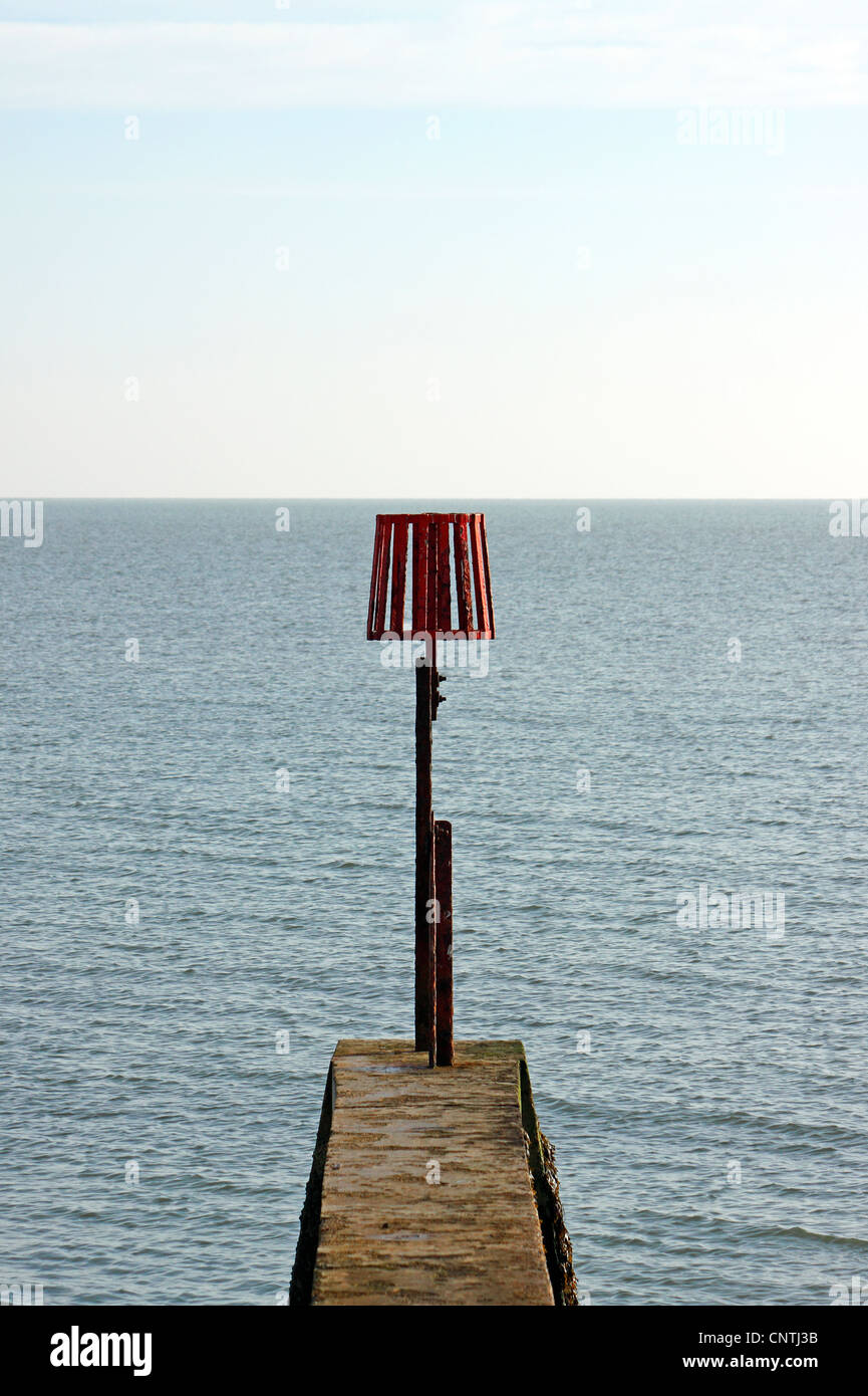 Côte Est de l'ÉPI ET MARINS À DOVERCOURT. L'Essex au Royaume-Uni. Banque D'Images