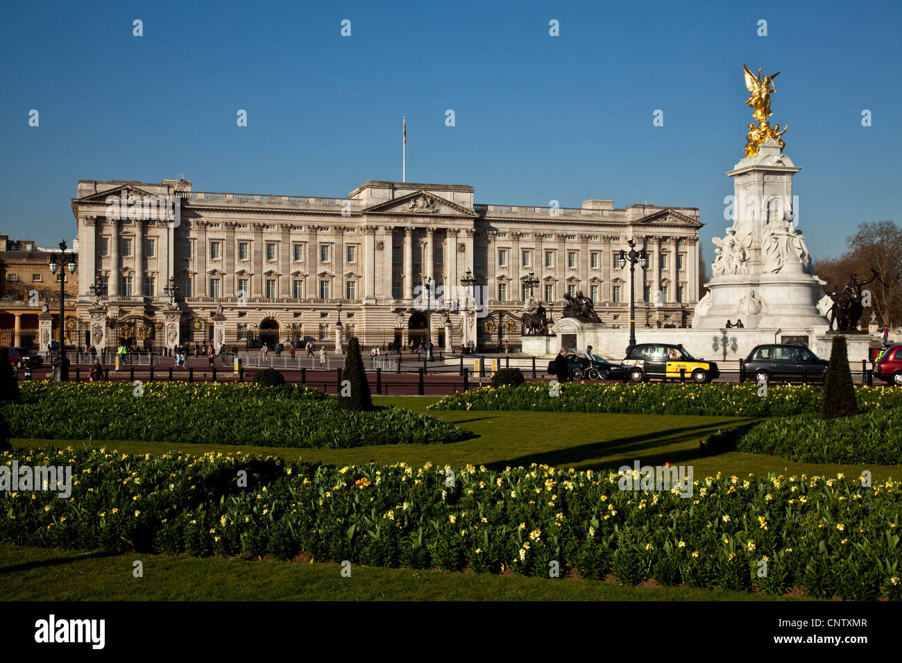 Le palais de Buckingham et de l'Édifice commémoratif Victoria, Londres, Angleterre Banque D'Images