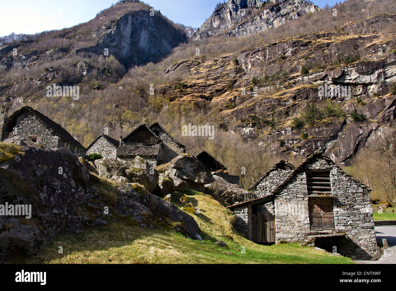 La Suisse, le Canton du Tessin, Sonlerto Banque D'Images