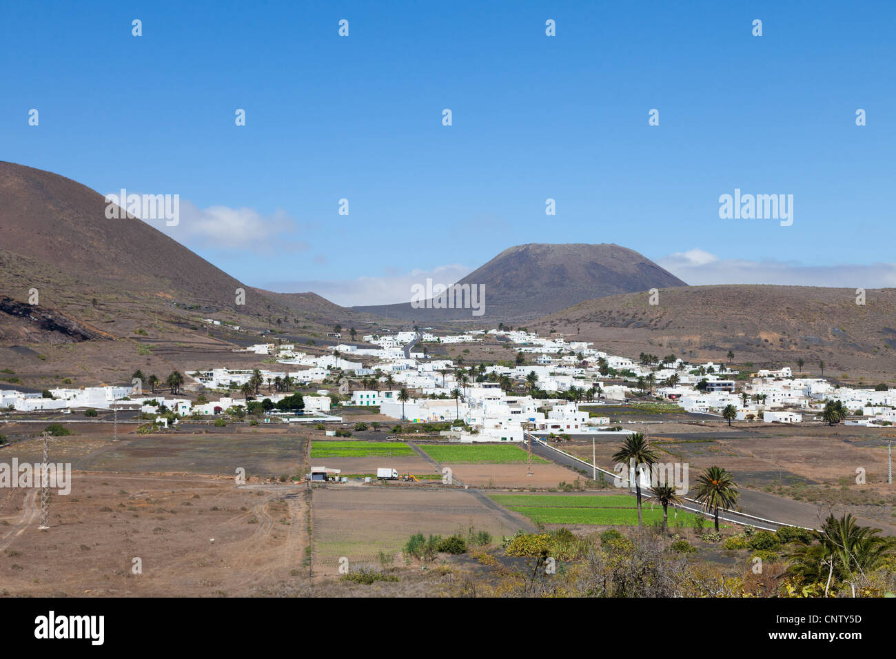 Lanzarote village Maguez Banque D'Images