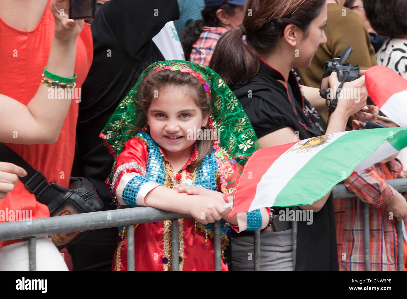 Les Américains célèbrent l'iranien Nouvel an persan persan annuelle avec le Norouz Parade à New York City Banque D'Images