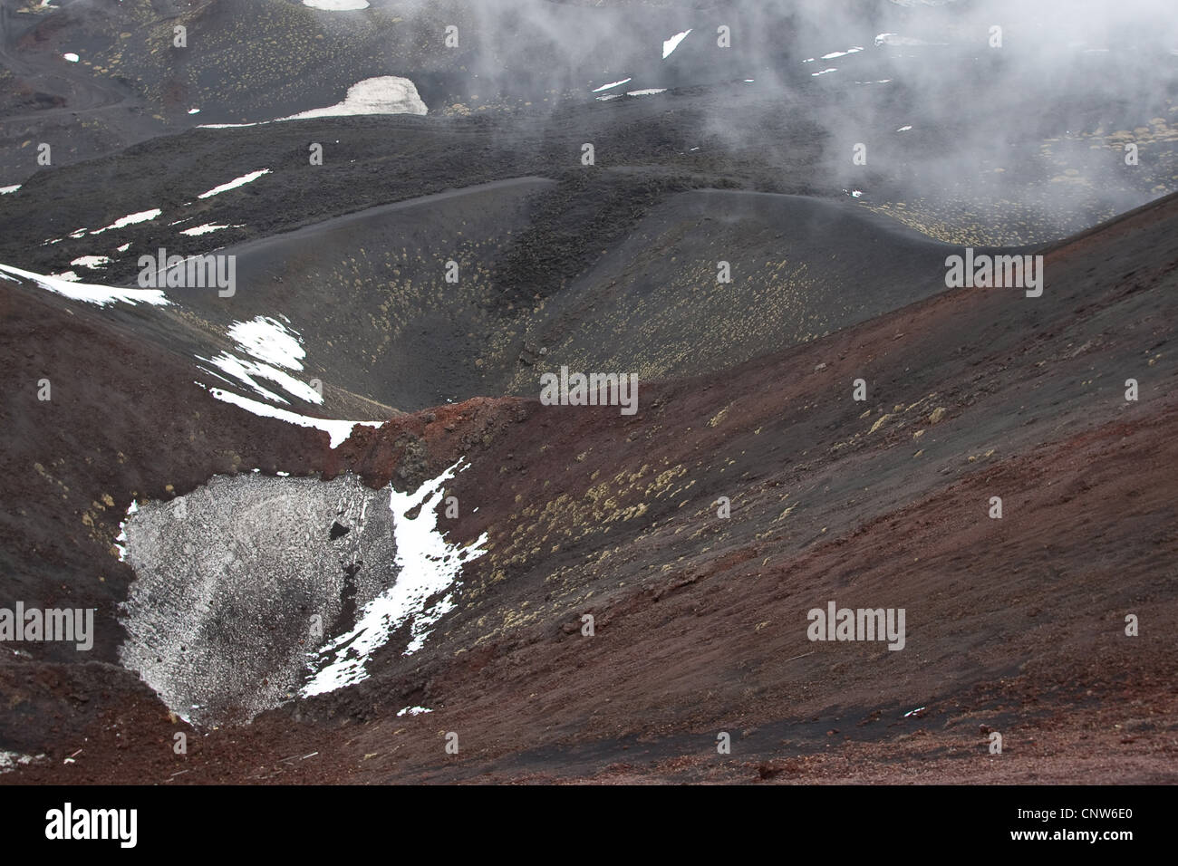 Paysage volcanique sur le mont Etna, Italie, Sicile Banque D'Images