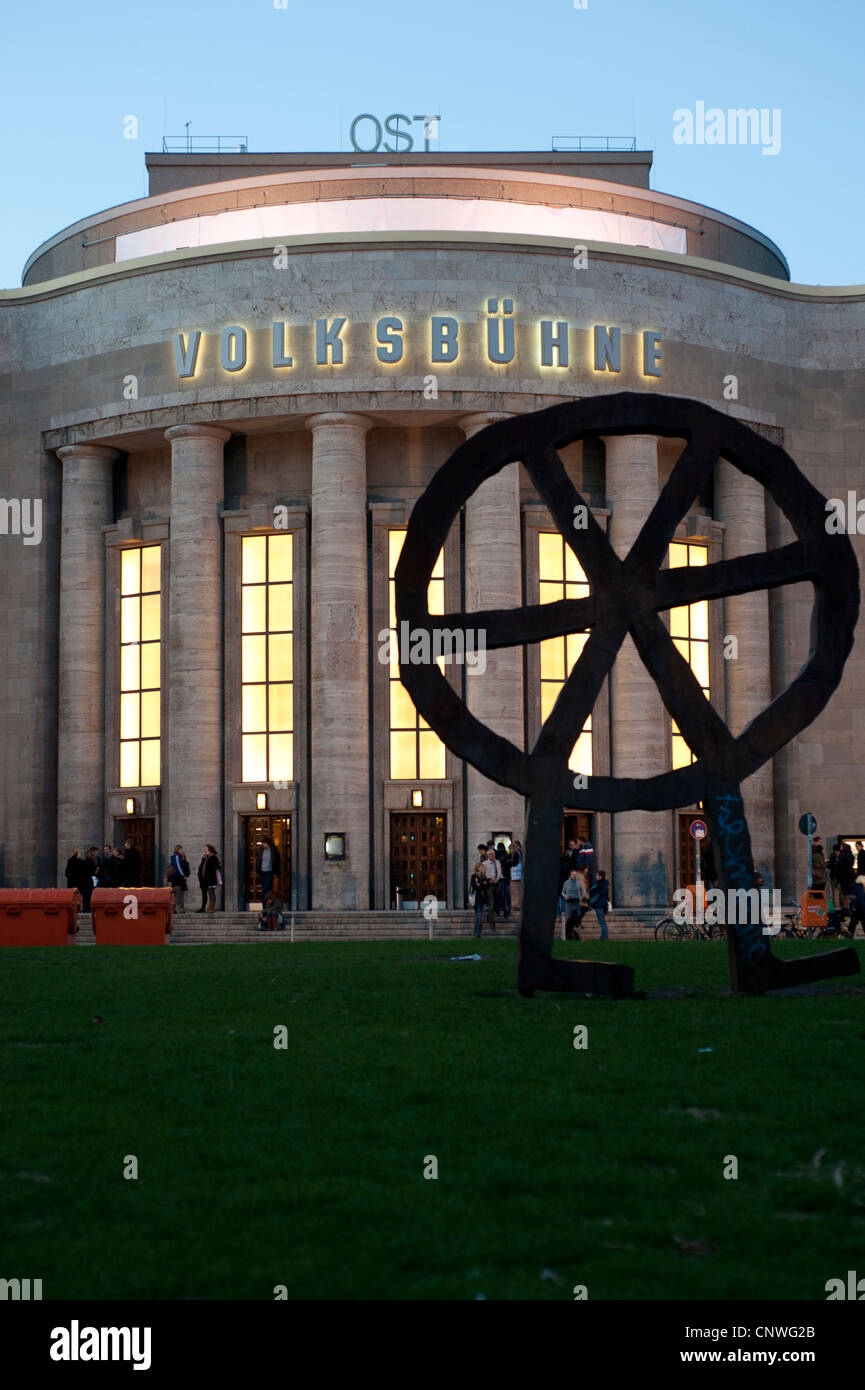 Le théâtre Volksbühne de Berlin Mitte Banque D'Images
