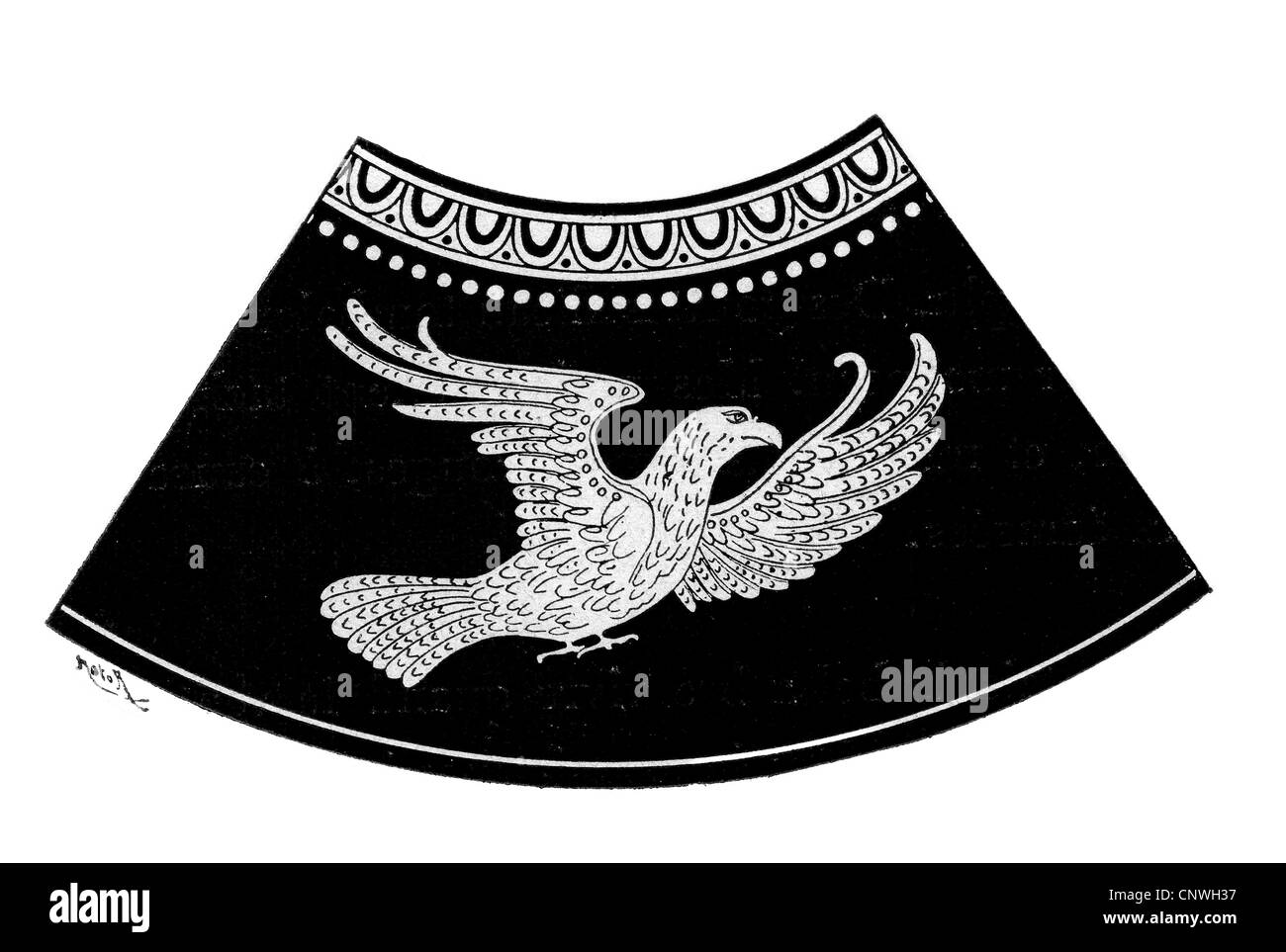 Droit de l'aigle dans un style classique Banque D'Images Droit de l'aigle dans un style classique Banque D'Images
