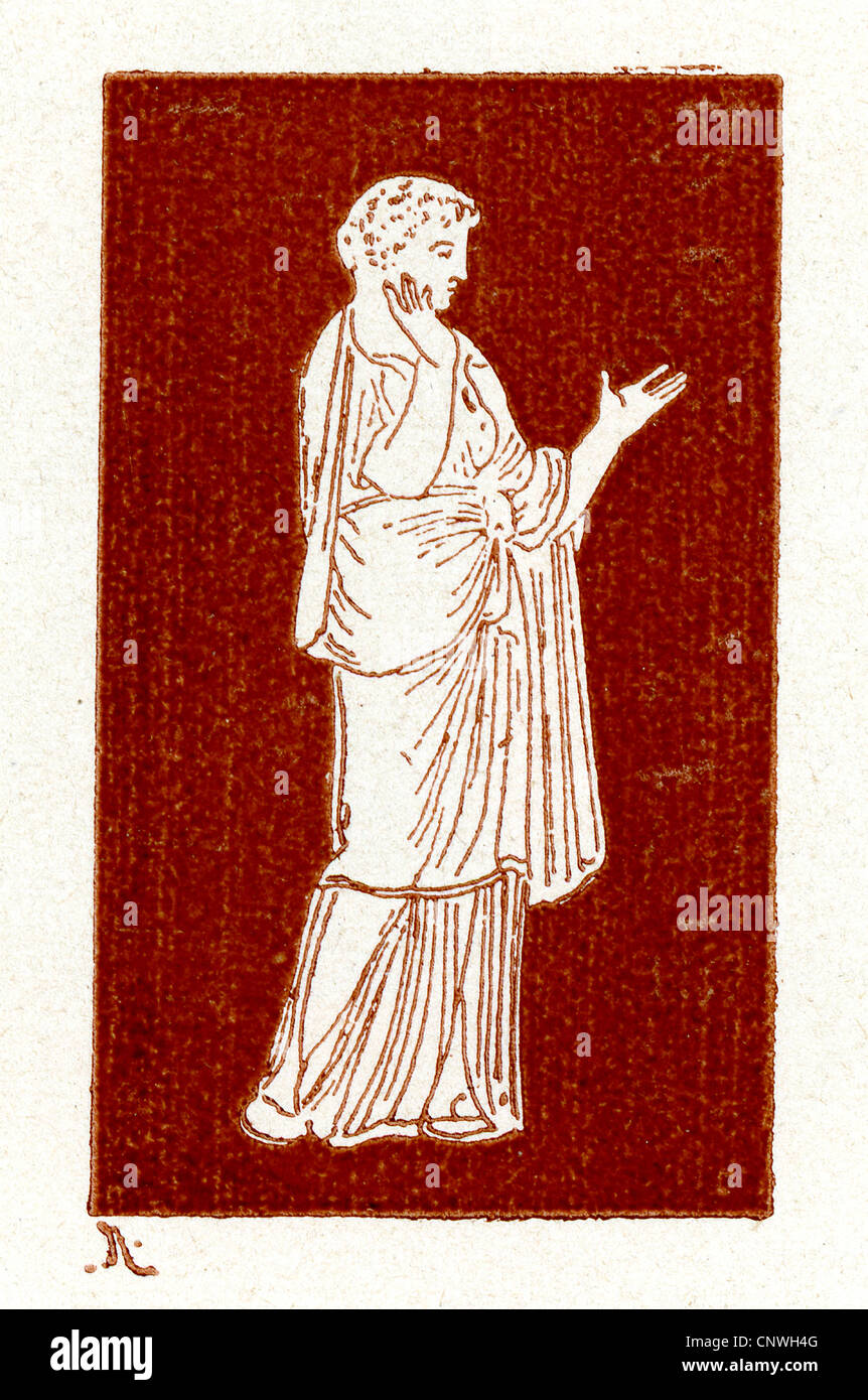 Image d'une femme de l'ancienne Grèce Banque D'Images Image d'une femme de l'ancienne Grèce Banque D'Images