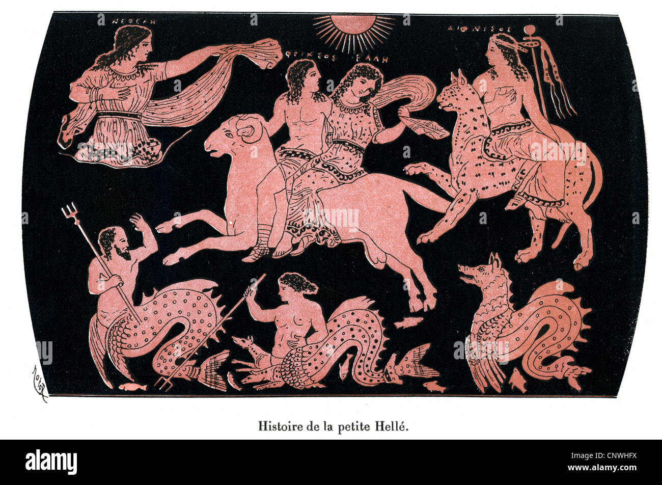 Histoire de la petite Helle. Un personnage dans la mythologie grecque qui a occupé une place importante dans l'histoire de Jason et les Argonautes. Banque D'Images Histoire de la petite Helle. Un personnage dans la mythologie grecque qui a occupé une place importante dans l'histoire de Jason et les Argonautes. Banque D'Images