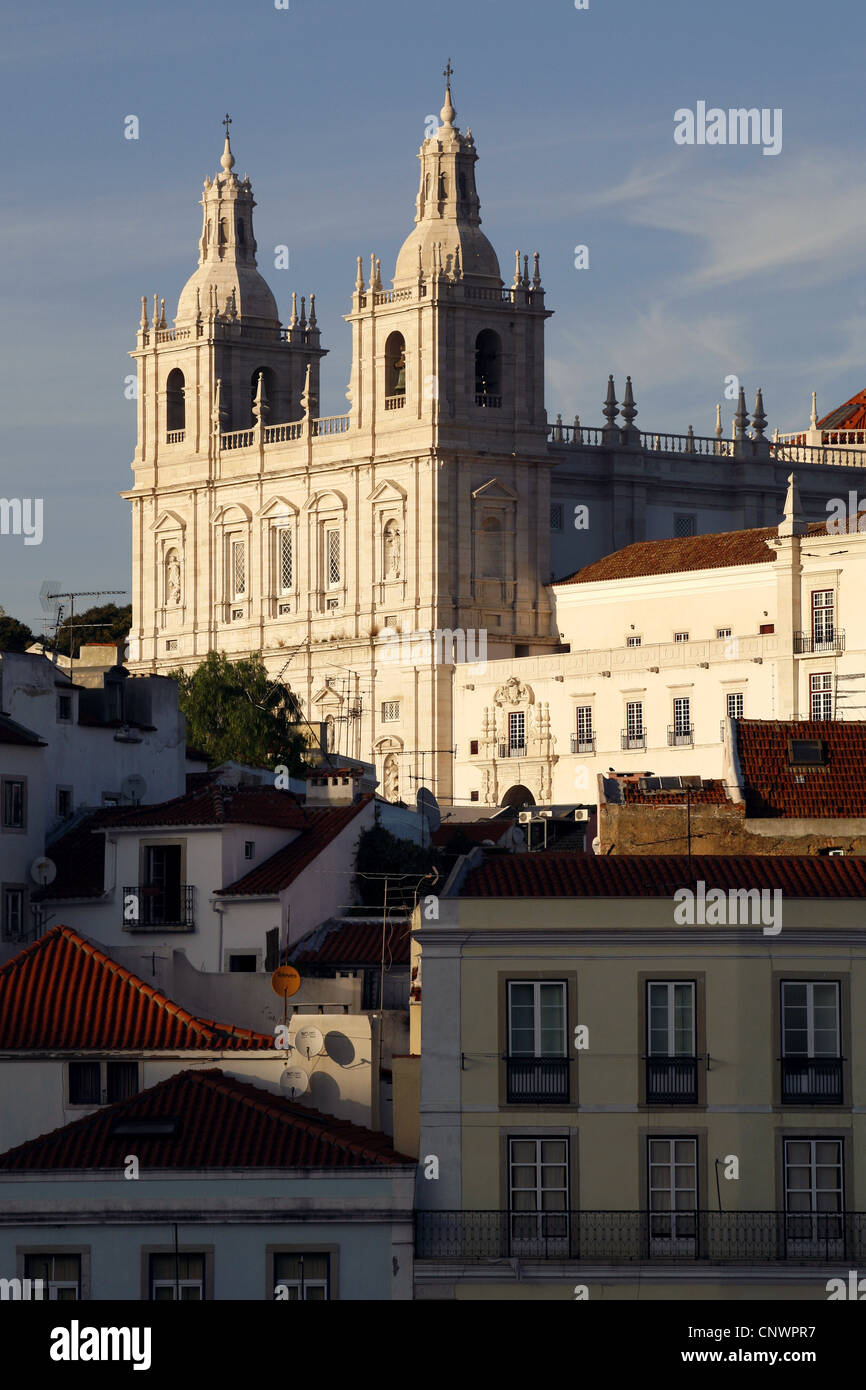 Igreja de São Vicente de Fora / Monastère de Saint Vincent à l'extérieur des murs, Alfama, Lisbonne, Portugal Banque D'Images