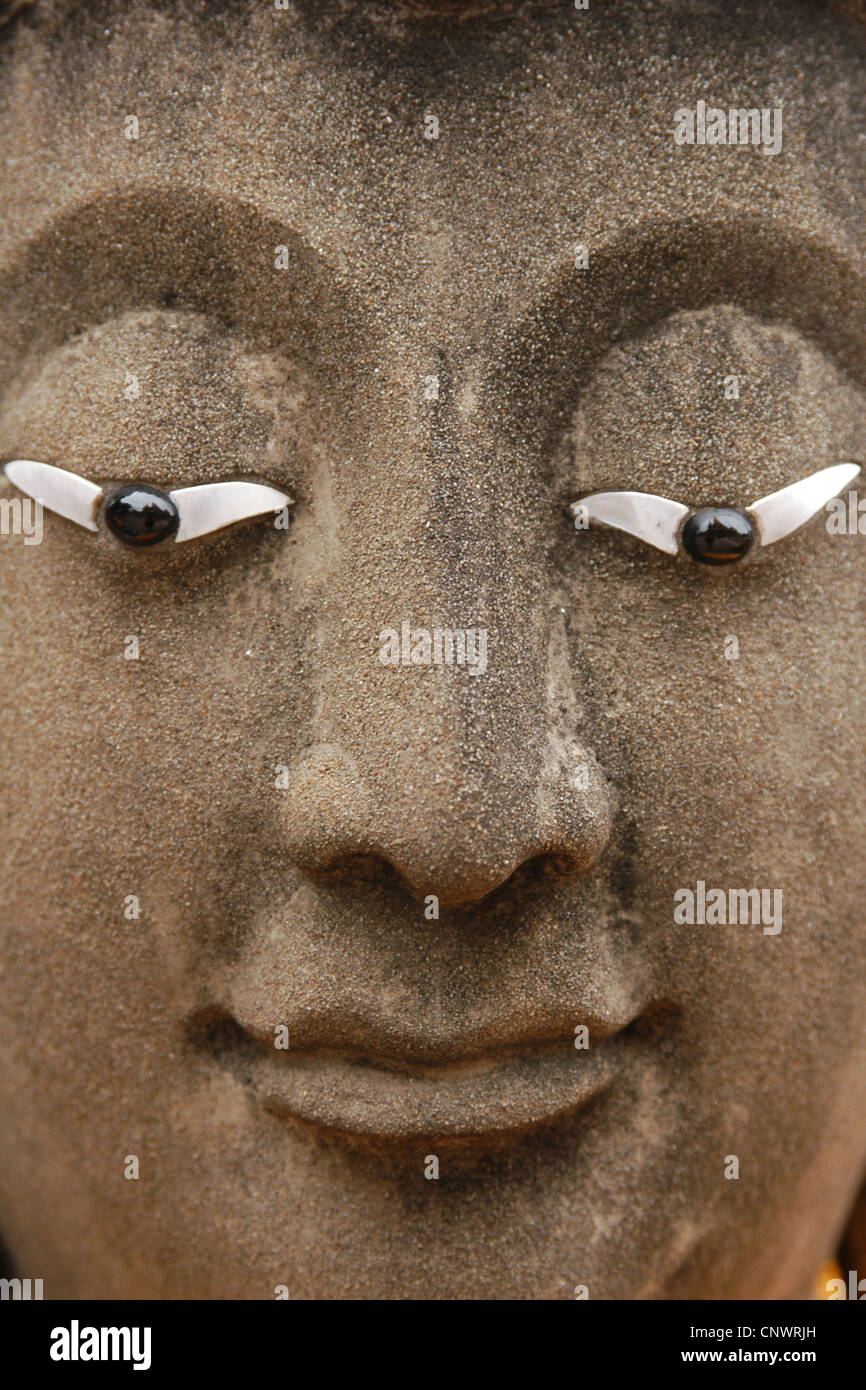 Statue de Bouddha du Wat Yai Chai Mongkon à Ayutthaya, Thaïlande. Banque D'Images