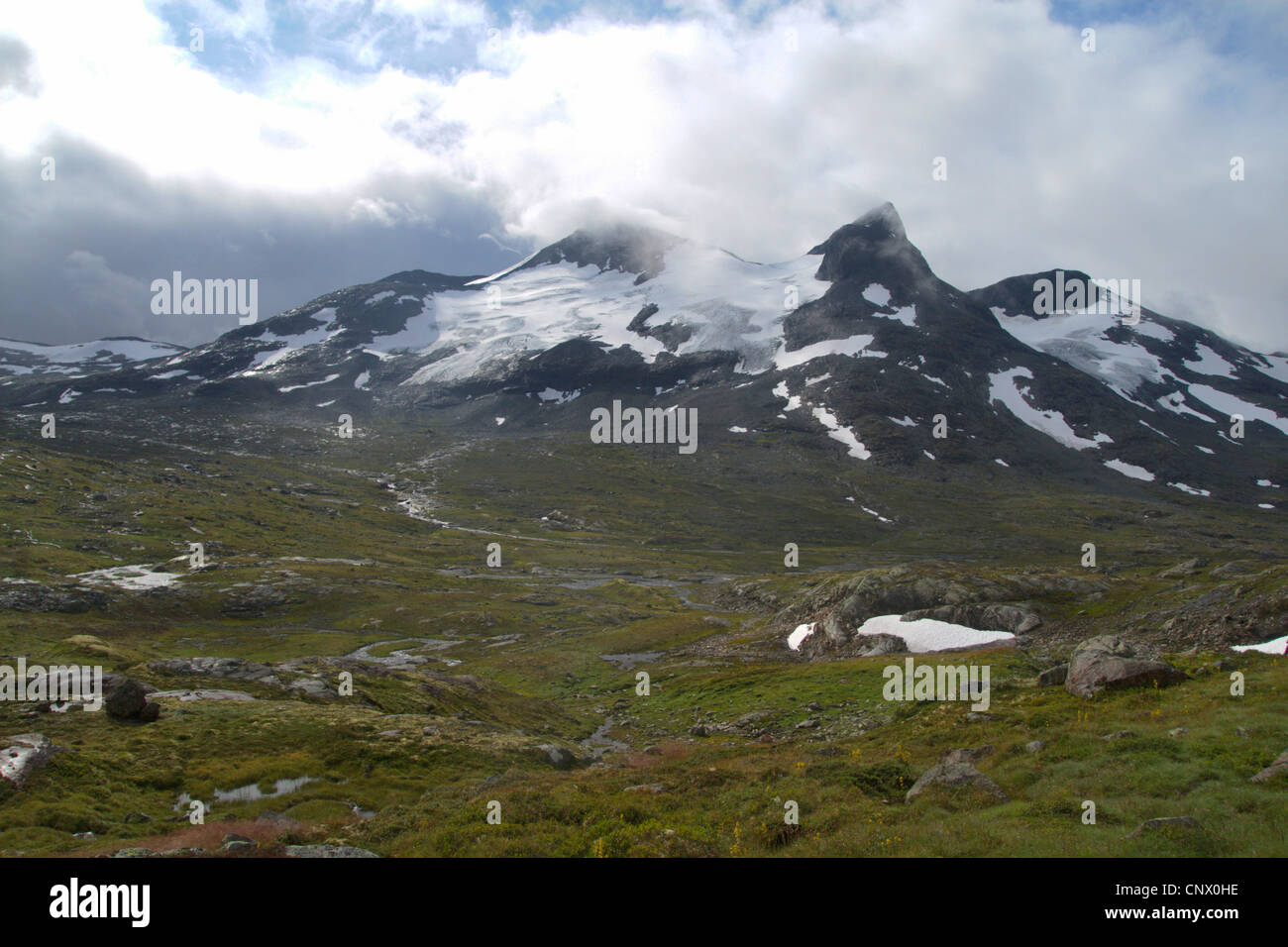 Raudalstindane la montagne, la Norvège, le parc national de Jotunheimen Banque D'Images