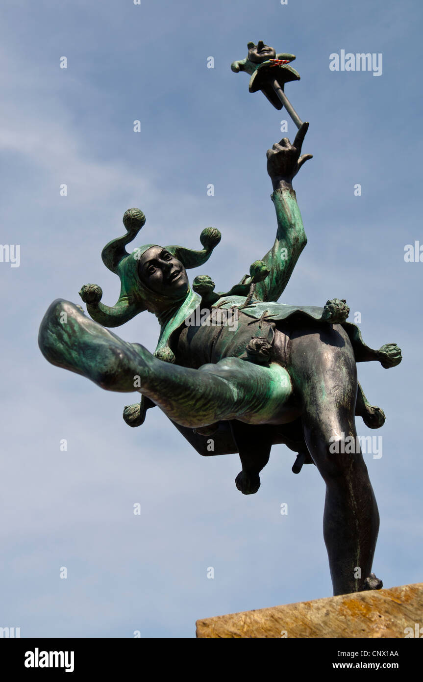 Le Jester Statue Touchstone Stratford-upon-Avon Banque D'Images