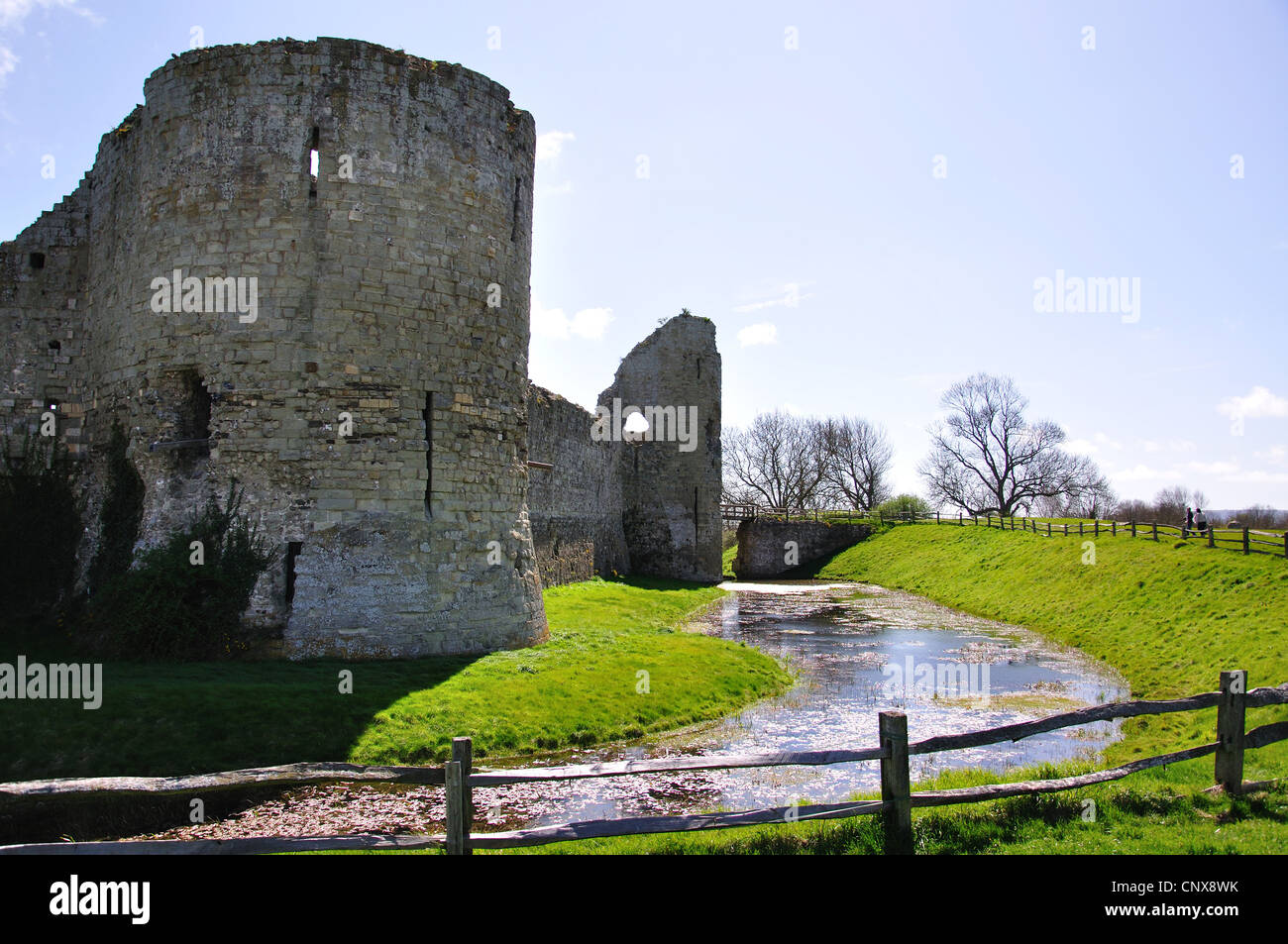 Le château de Pevensey, Pevensey, East Sussex, Angleterre, Royaume-Uni Banque D'Images