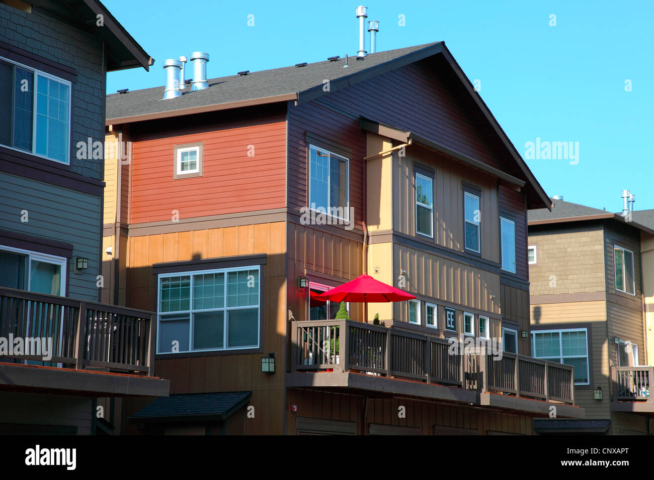 Nouvelle copropriété, de l'Oregon. Banque D'Images