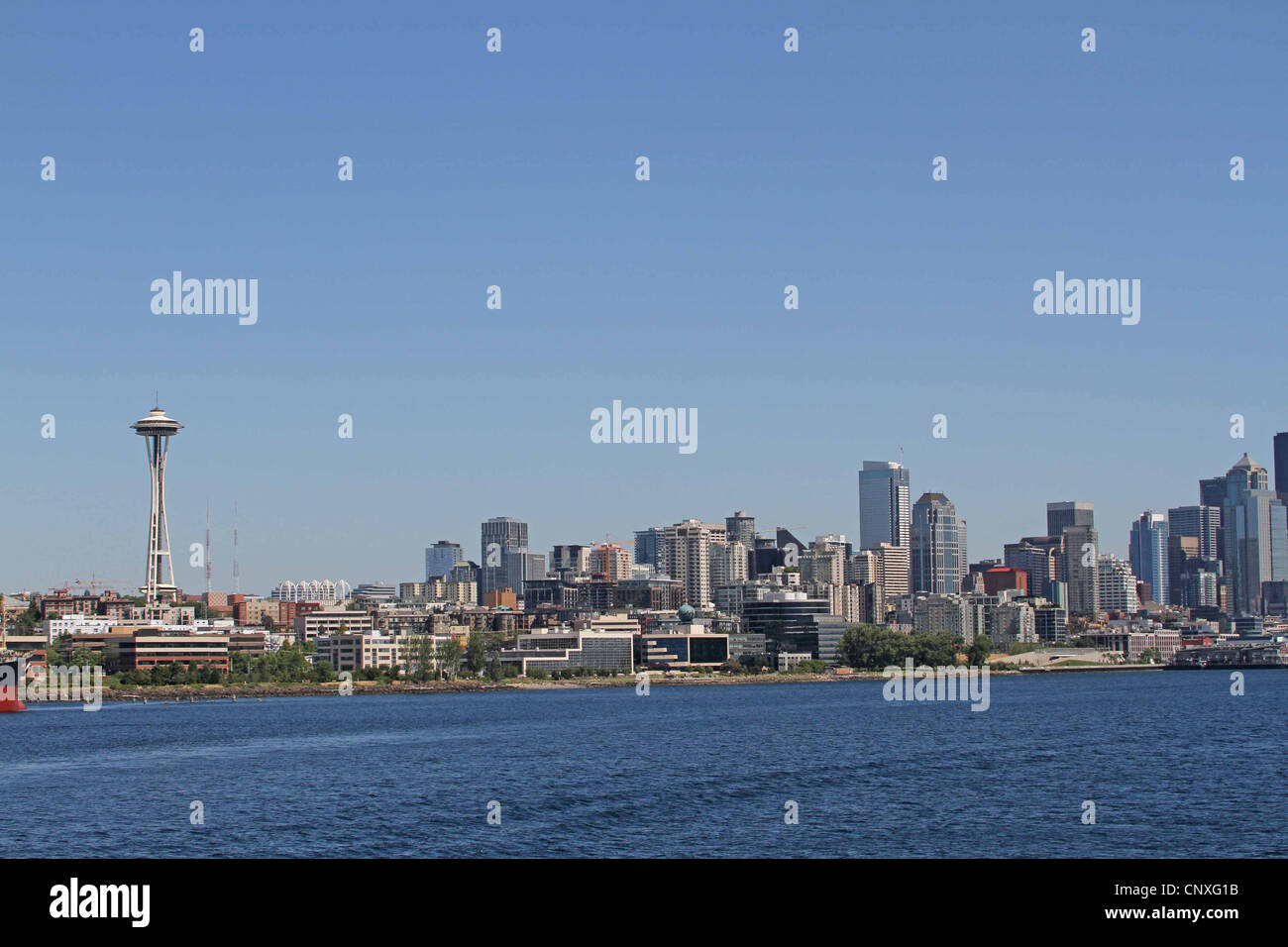Space Needle, Seattle, Washington et le centre-ville de Seattle Banque D'Images