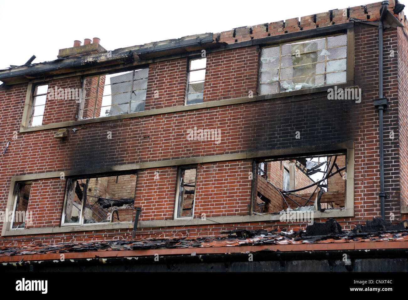 L'incendie du bâtiment, Kingston Upon Hull Banque D'Images
