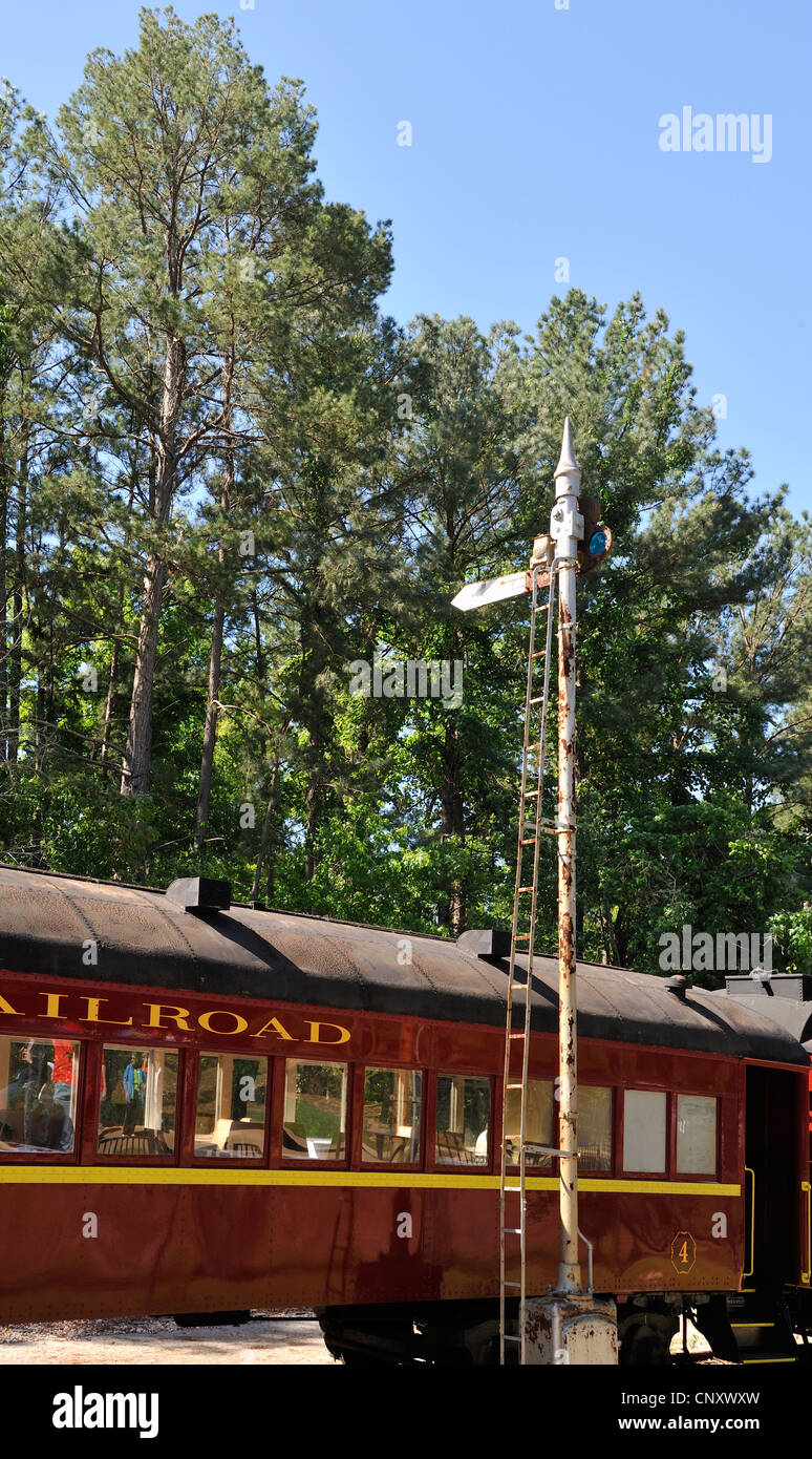 Texas State Railroad, Rusk, TX 120421 303293 Banque D'Images