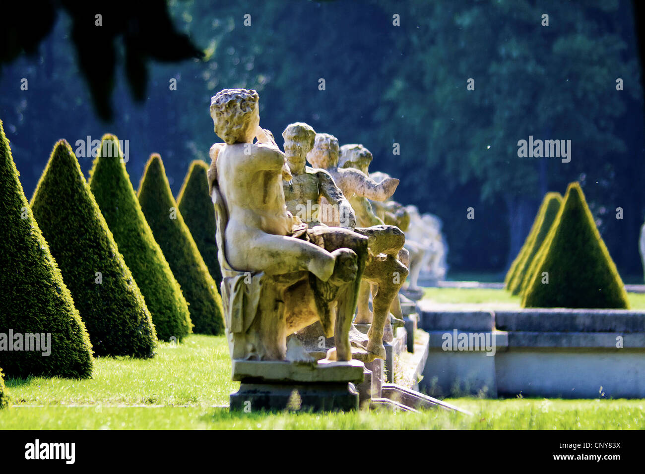 La sculpture baroque sur le Venusinsel à Ciron, en Allemagne, en Rhénanie du Nord-Westphalie, région de Münster, Nordkirchen Banque D'Images