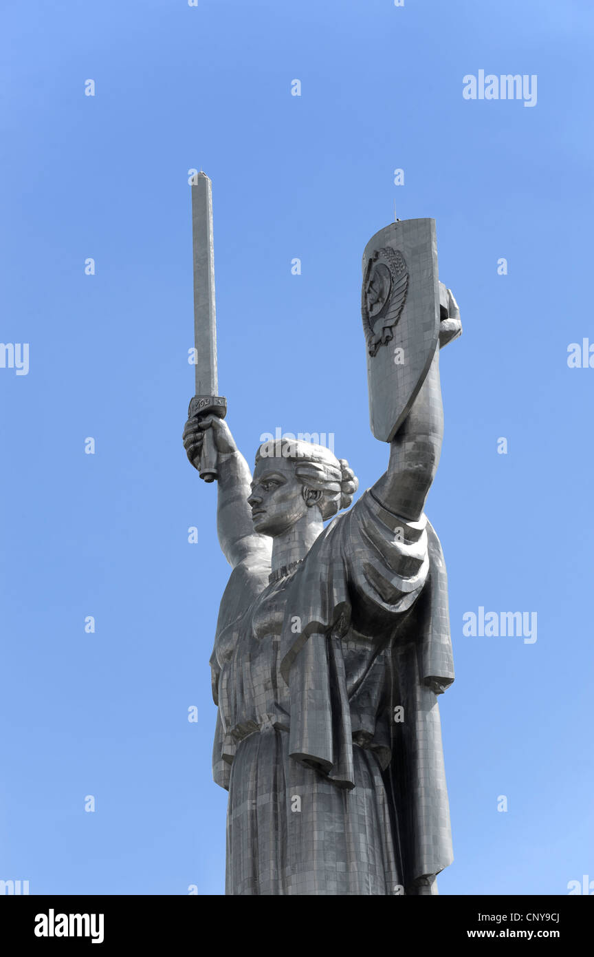 Motherland Statue - Rodina Mat, Kiev, Ukraine, l'Europe. Banque D'Images