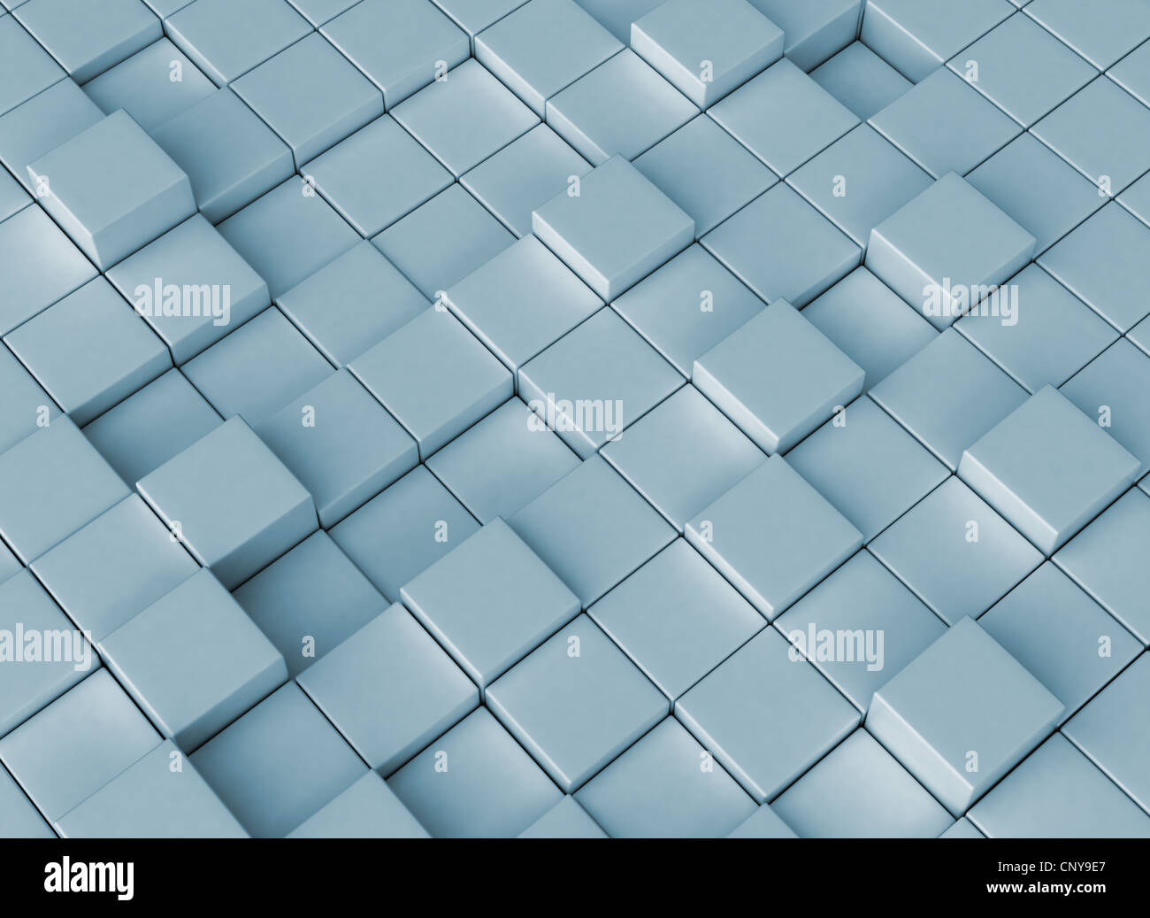 Résumé fond fait de cubes - concept de construction Banque D'Images