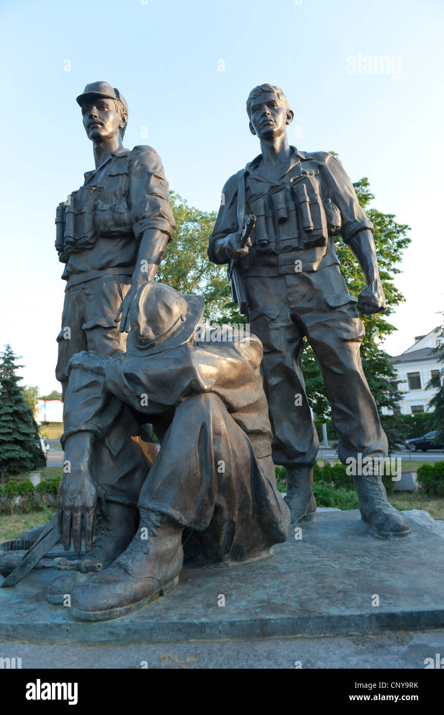Monument aux soldats soviétiques en Afghanistan War 1979-1989, Kiev, Ukraine, l'Europe. Banque D'Images