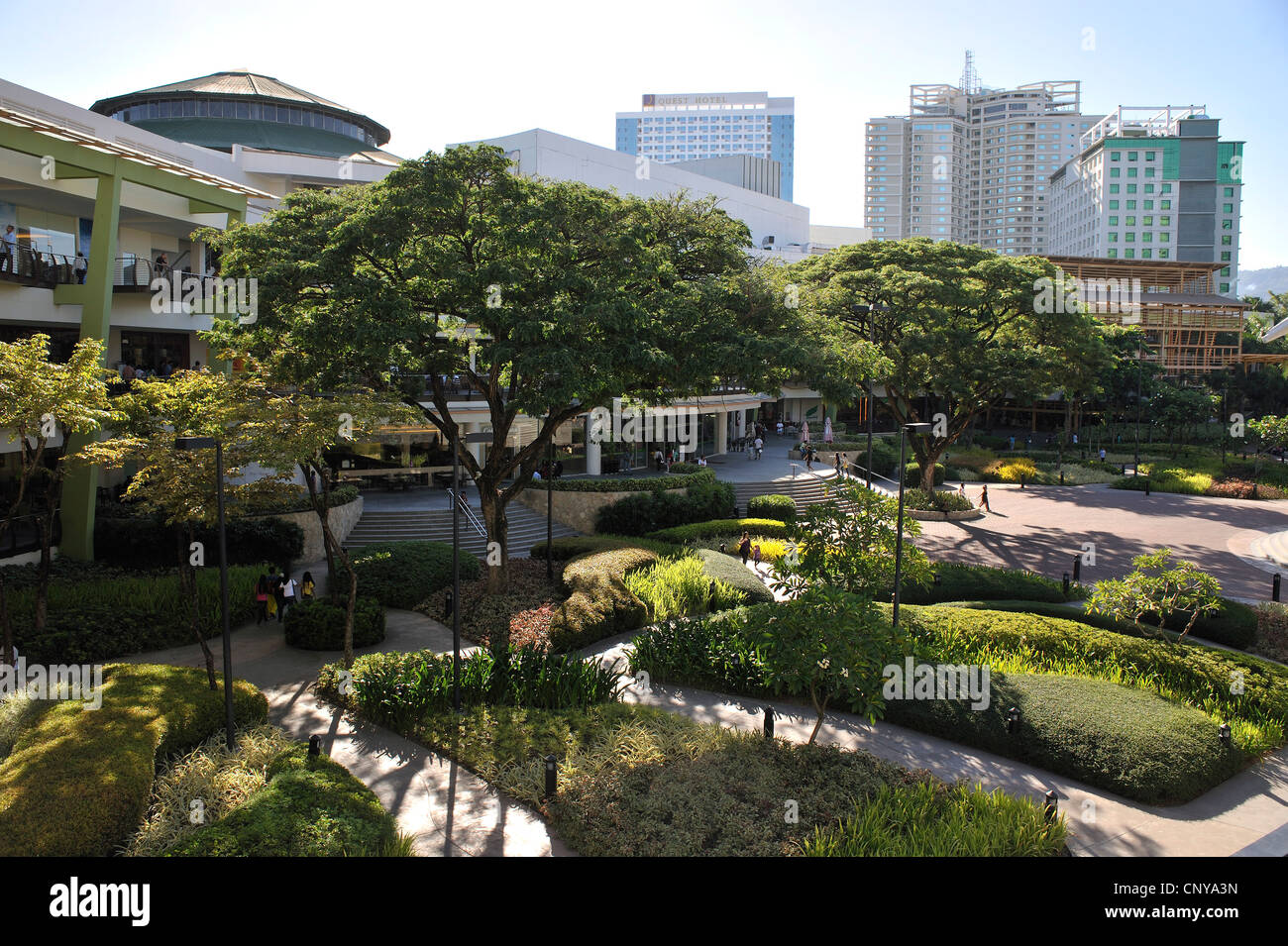 Ayala Center Philippines Cebu City Gardens Banque D'Images