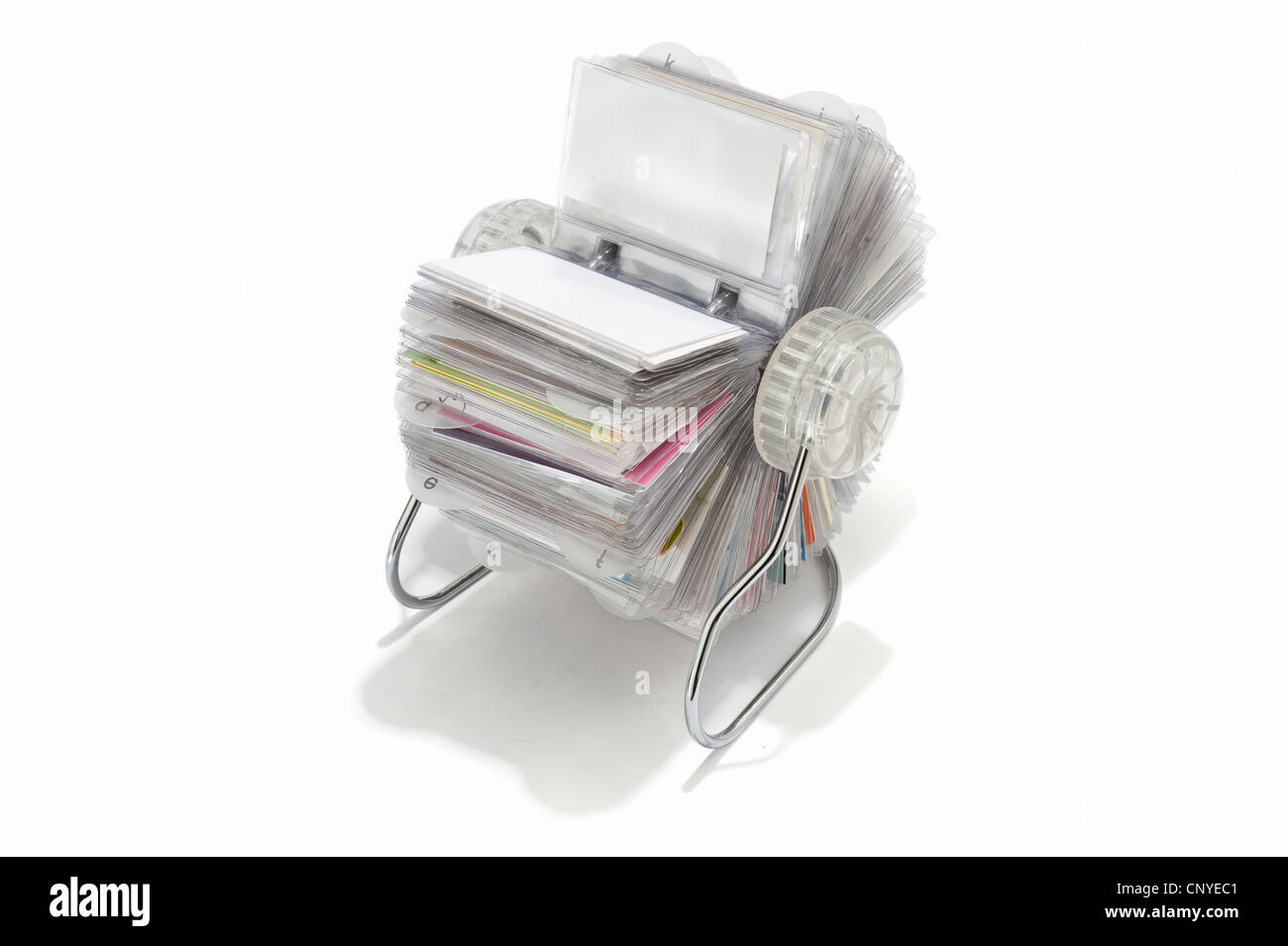 Un porte-cartes rotatif Banque D'Images