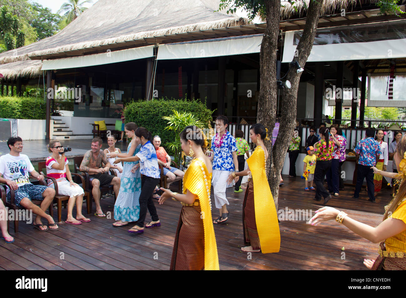 Nouvel An thaï à The Vijitt Resort Phuket en Thaïlande Banque D'Images