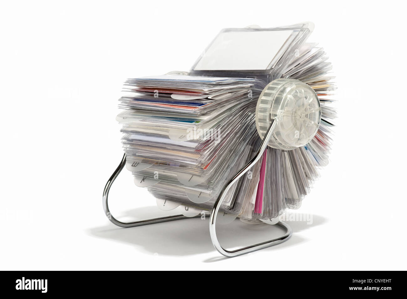 Un porte-cartes rotatif Banque D'Images