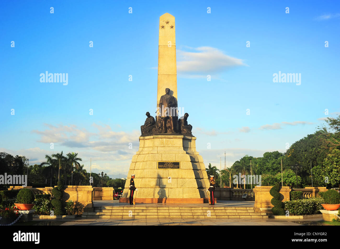 Monument à Rizal Park Rizal à Manille Banque D'Images