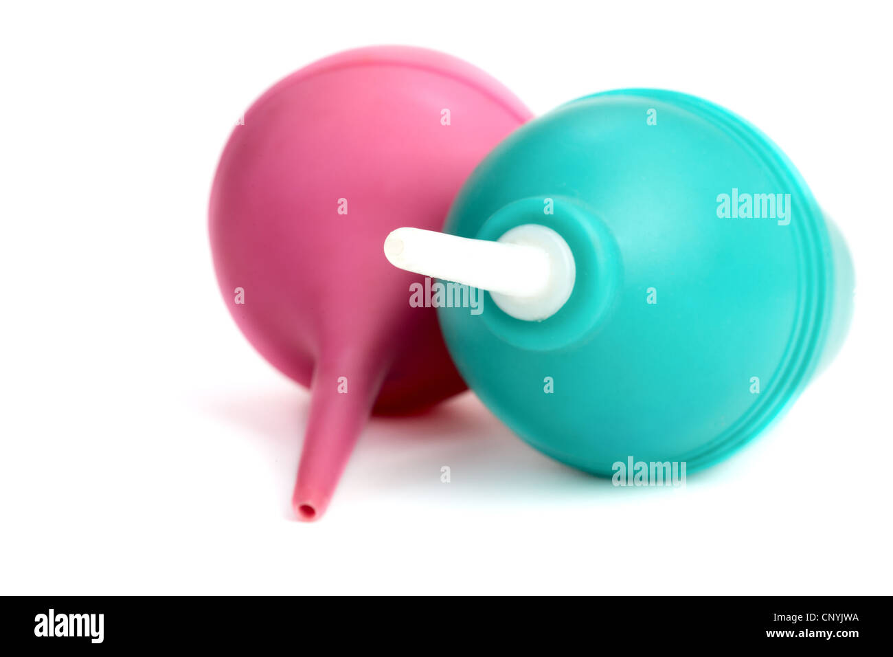 L'ampoule du côlon pour les procédures sur un fond blanc Banque D'Images