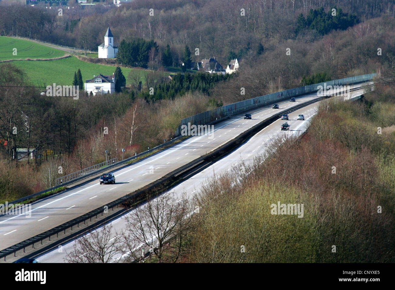Un Aprath 5353 près de Wuelfrath en hiver, l'Allemagne, en Rhénanie du Nord-Westphalie, Wuelfrath Aprath Banque D'Images