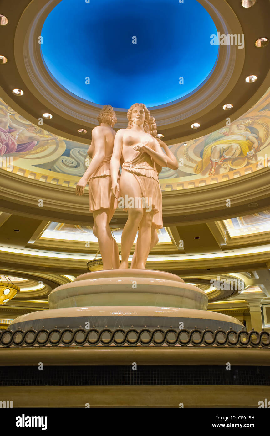 Statue de trois déesses au Caesar's Palace Hotel and Casino Las Vegas Banque D'Images