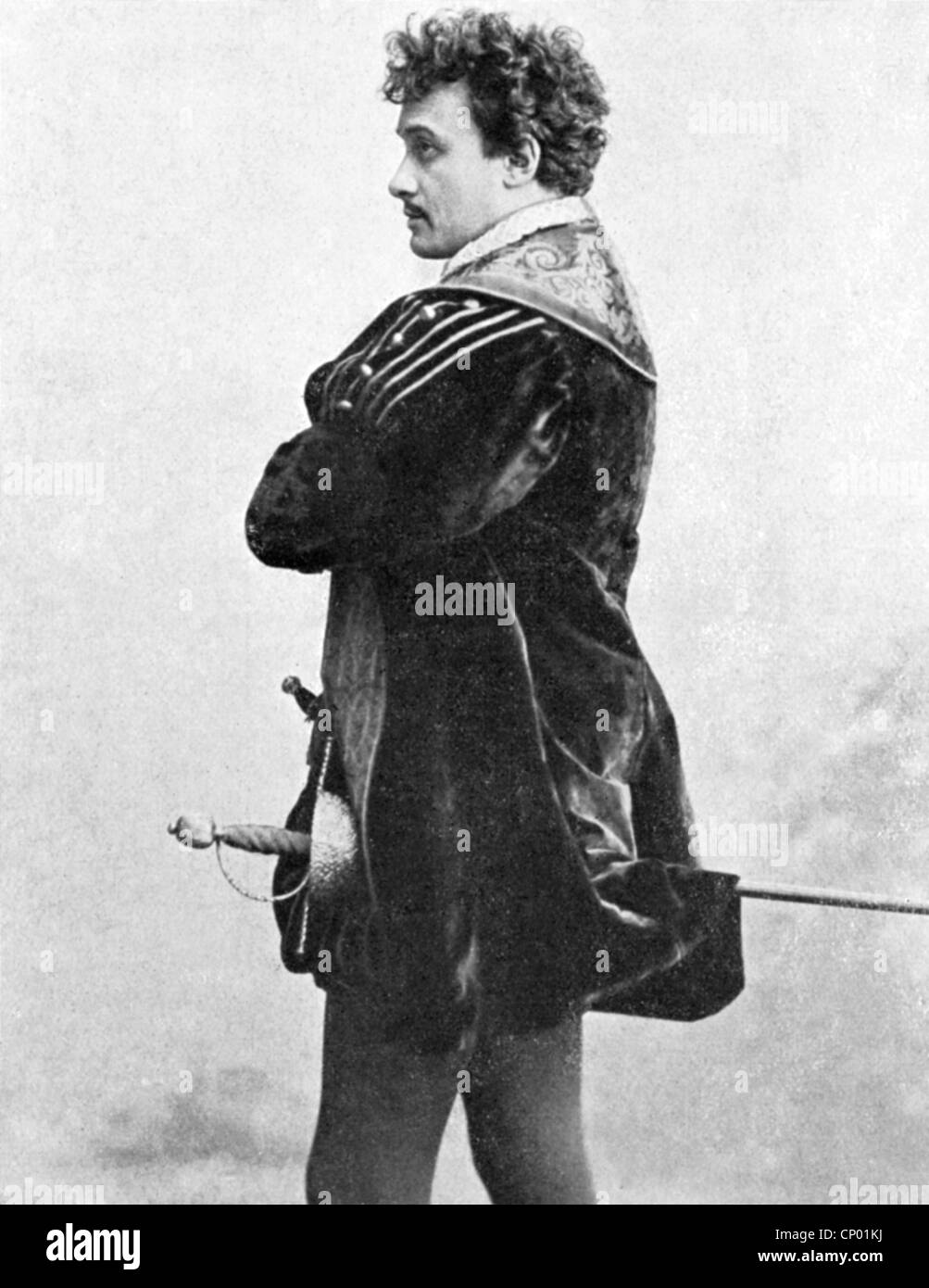 Kainz, Josef, 2.1.1858 - 20.9.1910, acteur autrichien, comme Don Carlos dans la pièce 'Don Carlos' de Friedrich Schiller, Deutsches Theatre, Berlin, 1886, , Banque D'Images