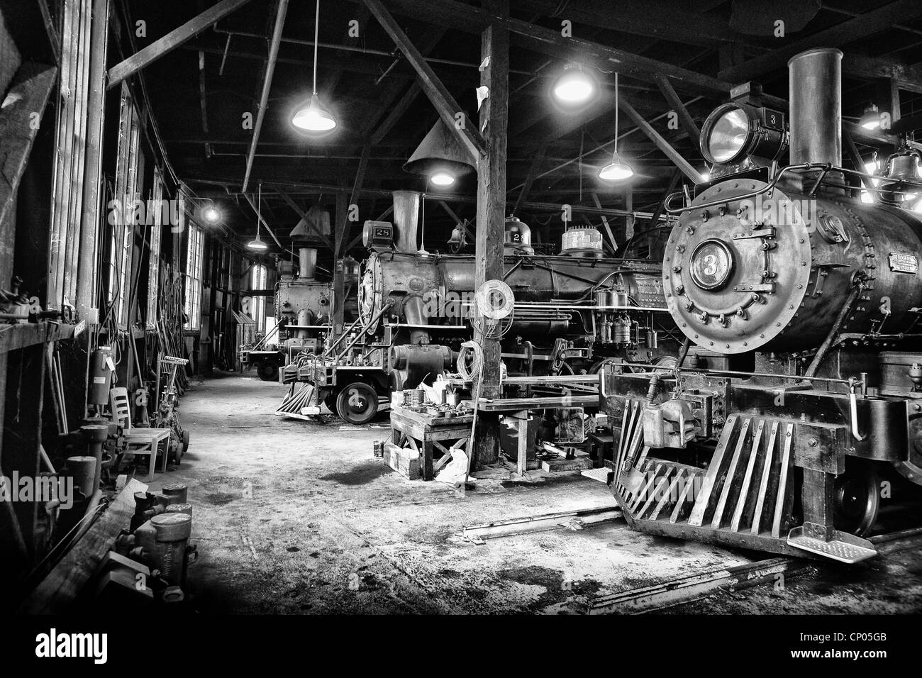 Gare ferroviaire de Jamestown Museum, Californie Banque D'Images