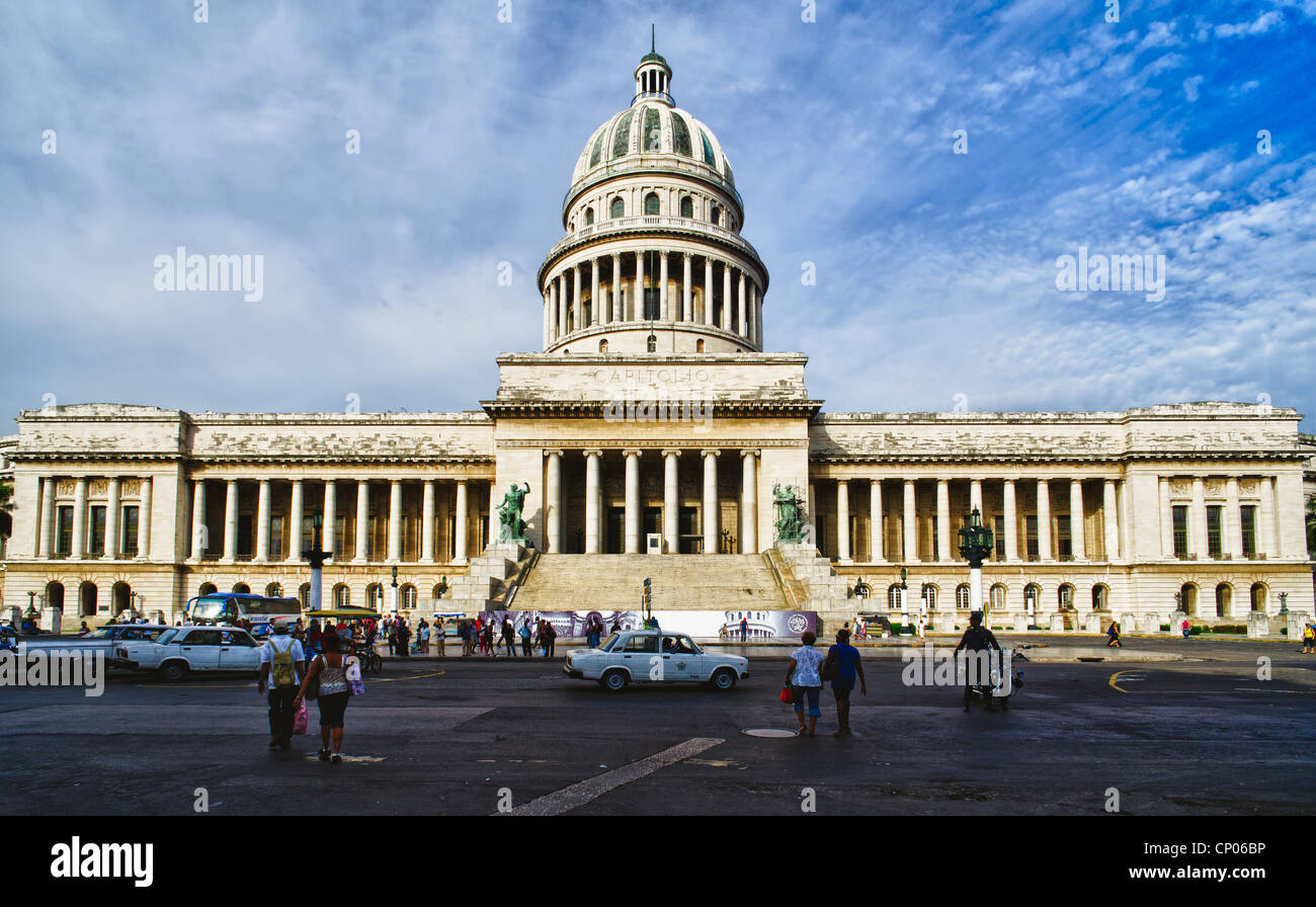 Capitol building dans la vieille Havane, Cuba Banque D'Images