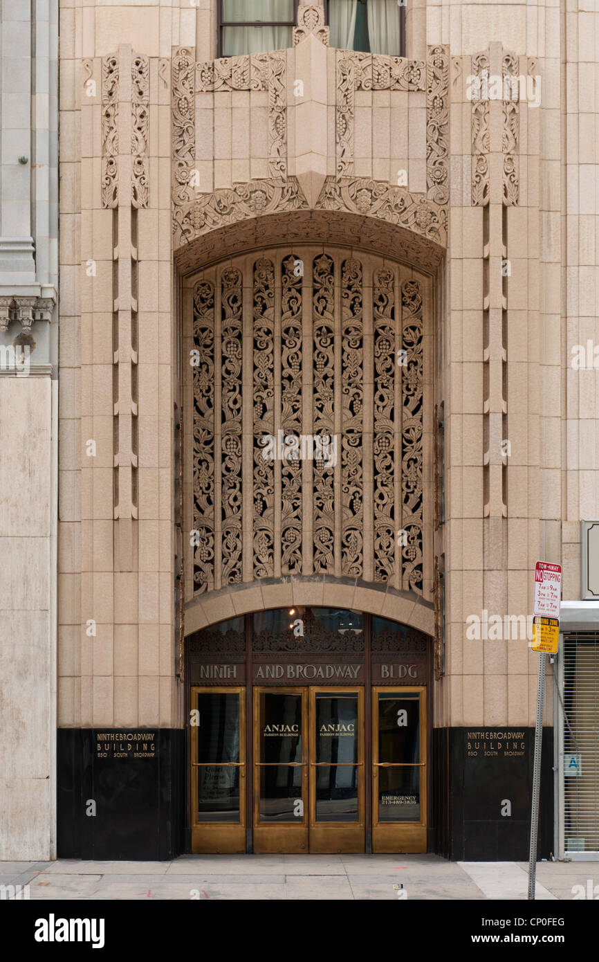 Neuvième et Broadway, Los Angeles Banque D'Images